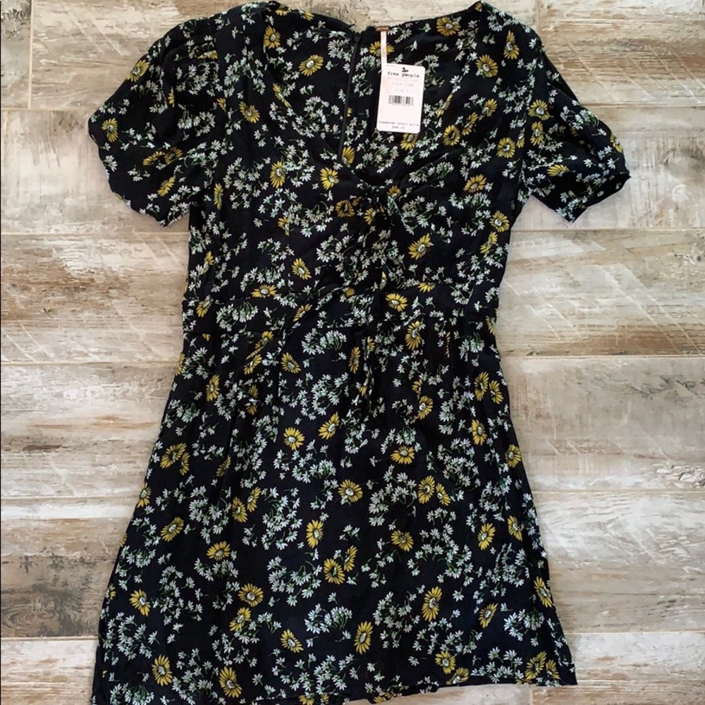 Free People sunflower print dress